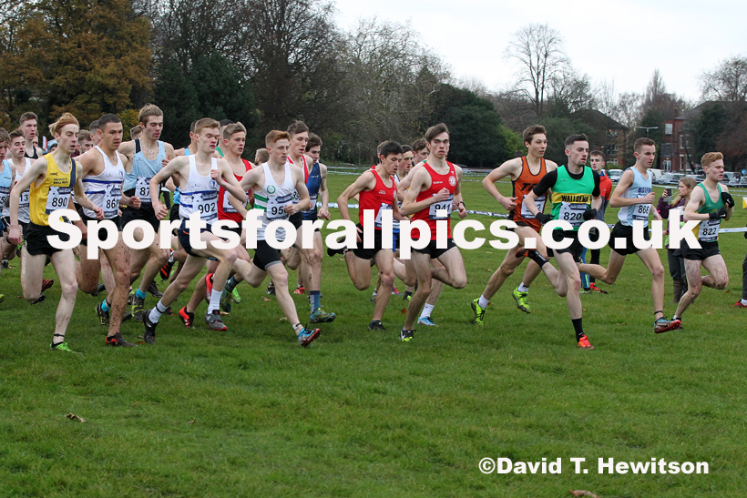 Mens under-20s, 2019 European Cross Country Trials and British Cross Challenge, Sefton Park, Liverpool.  Photo: David T. Hewitson/Sports for All Pics